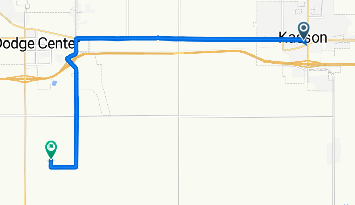 110 W Main St, Kasson to 19498 660th St, Dodge Center