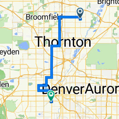 Thornton to 427–449 S Hazel Ct, Denver