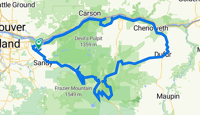 FPW6+82V, Corbett to Southeast Oxbow Park Road 4817-3435, Gresham