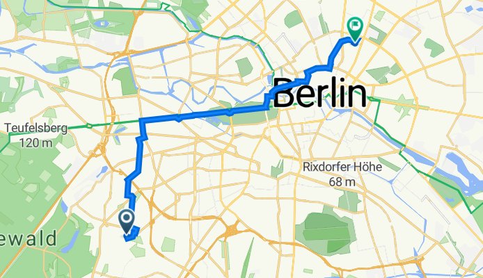 Misdroyer Straße 44, Berlin nach Kollwitzstraße 76, Berlin