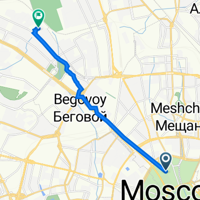 улица Большая Дмитровка, 15А с3, Москва до Кочновский проезд, 4, Москва