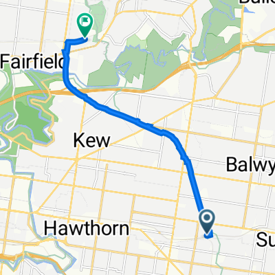 East Camberwell to Alphington Station