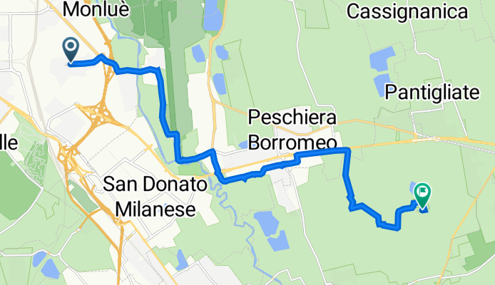 Viale Ungheria 24, Milano a Via Luigi Galvani 16, Mediglia