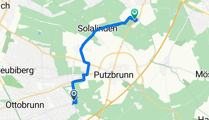 Ottostraße 131, Ottobrunn nach Keferloh 2, Grasbrunn