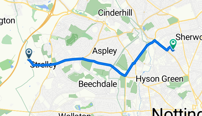 The Stables, Strelley Hall, Main St, Nottingham to 23 Camelot Ave, Nottingham
