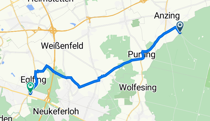 Parkstraße 63, Anzing nach Rosenstraße 7, Haar