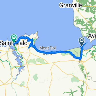 Le Mont-Saint-Michel to 9 Place Chateaubriand, Saint-Malo