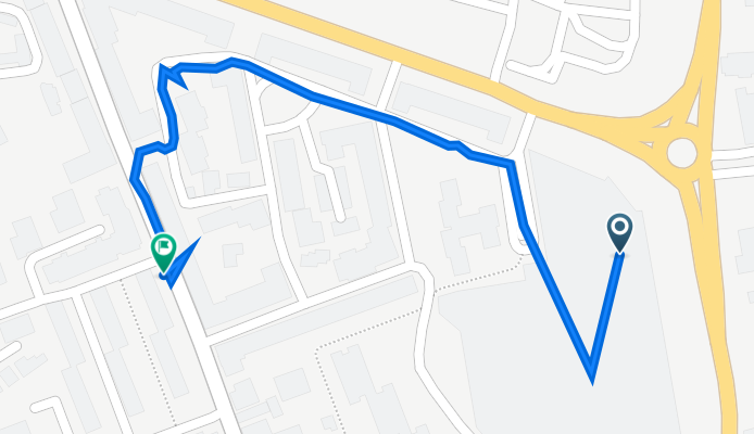 Strada Milcov, nr. 2-4, Bacău to Strada Progresului, nr. 3, Bacău