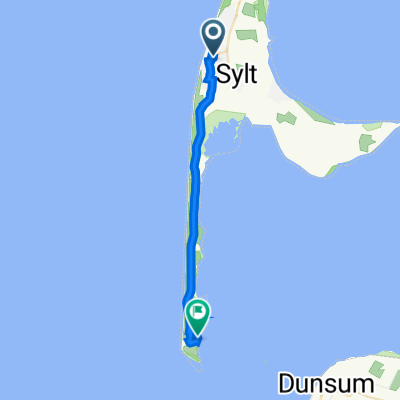 Friesische Straße 24A, Sylt nach Am Kai 2, Hörnum (Sylt)