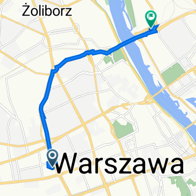 Przyokopowa 28, Warszawa do Warszawa ZOO