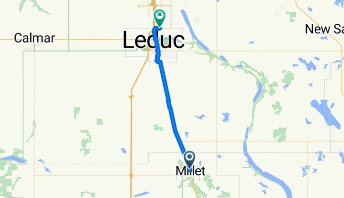 5302 50 St, Millet to 6374–6398 43 St, Leduc