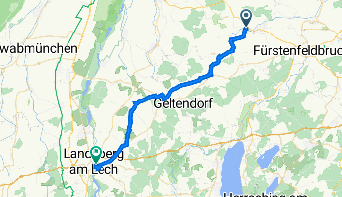Zum Marxbauer 9, Mammendorf to Hauptplatz 184, Landsberg am Lech