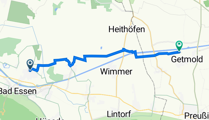 Weststraße 41, Bad Essen nach Hafenstraße 27, Preußisch Oldendorf