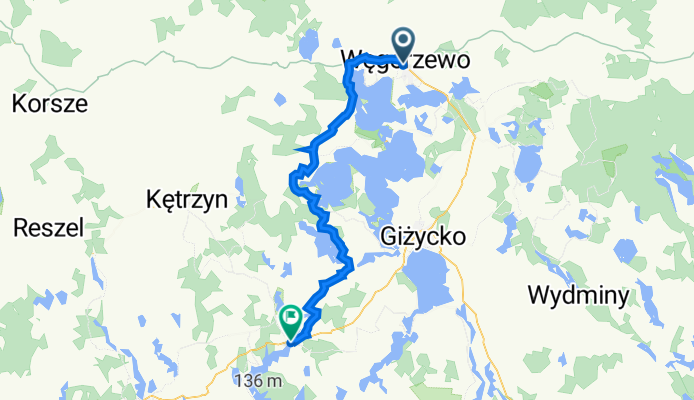 Węgorzewo do Mikołaja Kopernika 24, Ryn