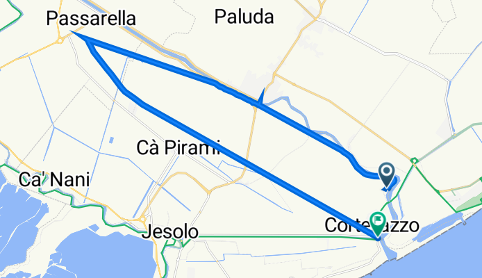 Da Via Massaua 30, Jesolo a Piazza del Granatiere 33, Cortellazzo
