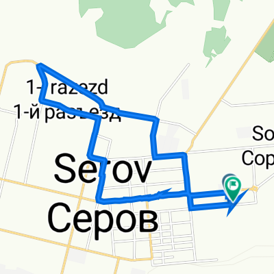 улица Каляева, 49Б, Серов до улица Каляева, 49, Серов