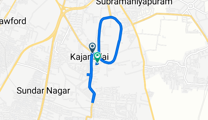 Kajamalai Main Road 16, Tiruchirappalli to 9/2, Tiruchirappalli