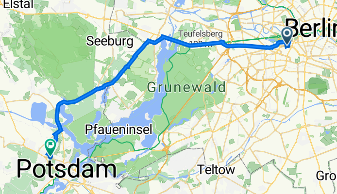 Stauffenbergstraße 20, Berlin nach Ludwig-Boltzmann-Straße 8, Potsdam