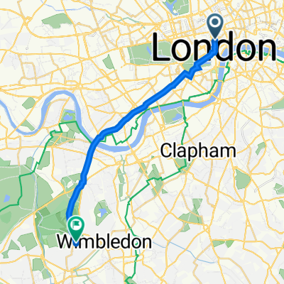 Slingsby Pl, London to 1 West Side Common, London