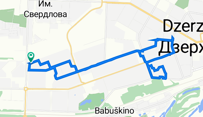 проспект Свердлова, 66, Дзержинск до проспект Свердлова, 66, Дзержинск