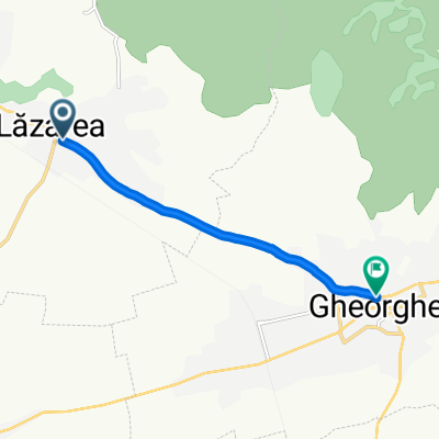 Útvonal innen: E578 52, Lăzarea