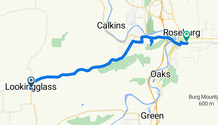 Lookingglass Road 7354, Roseburg to Southeast Claire Street 378, Roseburg