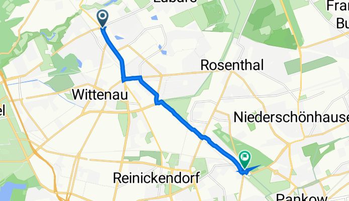 Oraniendamm 7–9, 柏林 to Provinzstraße 69A, 柏林