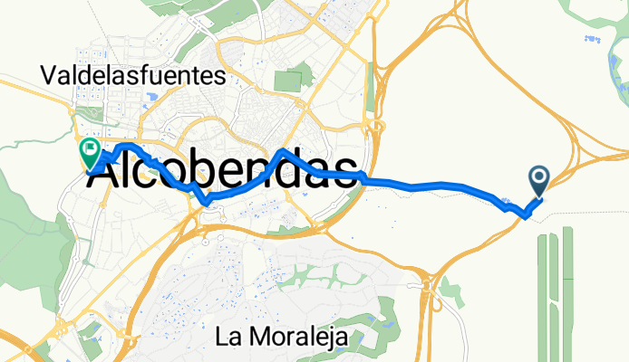 Camino del Juncal, San Sebastián de los Reyes to Avenida de Valdelaparra 62, Alcobendas