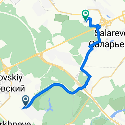 От московская улица 3, Москва до Родниковая улица 7, стр,145, Москва