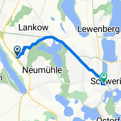 Barther Straße 61, Schwerin nach Schloßstraße 37A, Schwerin