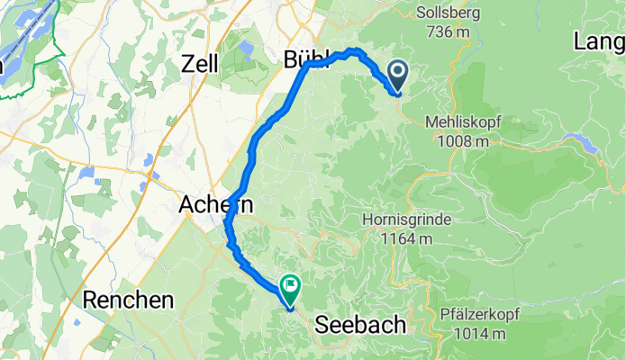 Sandbuckelweg 41, Bühlertal nach Grüner Winkel 60, Kappelrodeck