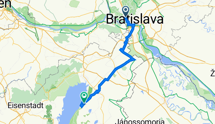 Na Sitine 3361/14, Bratislava IV až Neusiedler Straße 16A, Podersdorf am See