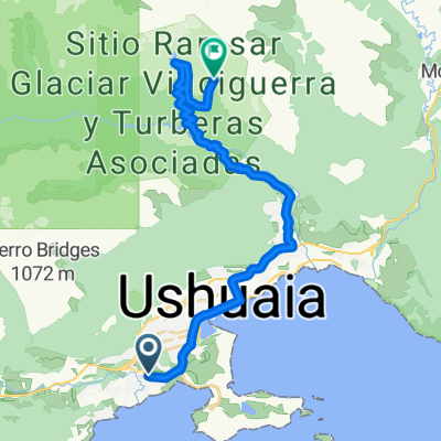 Glaciar Vinciguerra y Laguna Encatada.