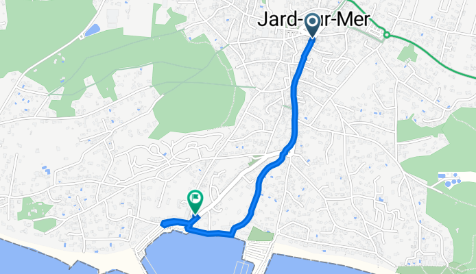 95 Rue de l'Océan, Jard-sur-Mer à 5A Place du Moulin de Conchette, Jard-sur-Mer