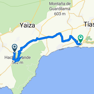 Calle del Pico Redondo, Yaiza a Calle Taburiente, 10, Tías