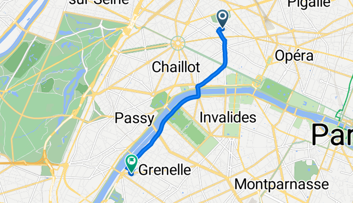 32 Rue de Monceau, Paris to 3 Rue Paul Hervieu, Paris