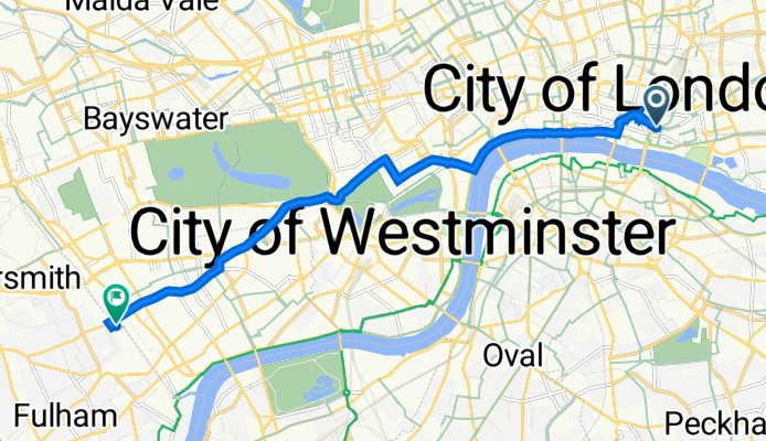 60 Allianz House, Gracechurch St, London to Electricity Substation Adjoining Diary House, Roxby Pl, London