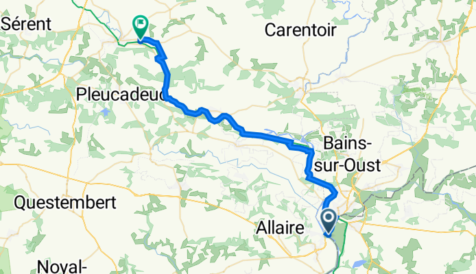 Redon to La Gaudinaye, Missiriac
