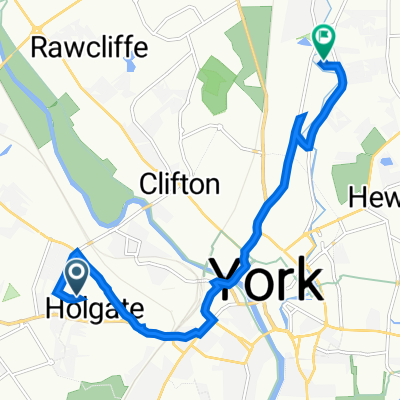 Bentham House, Burnsall Dr, York to 26A Meadowfields Dr, York