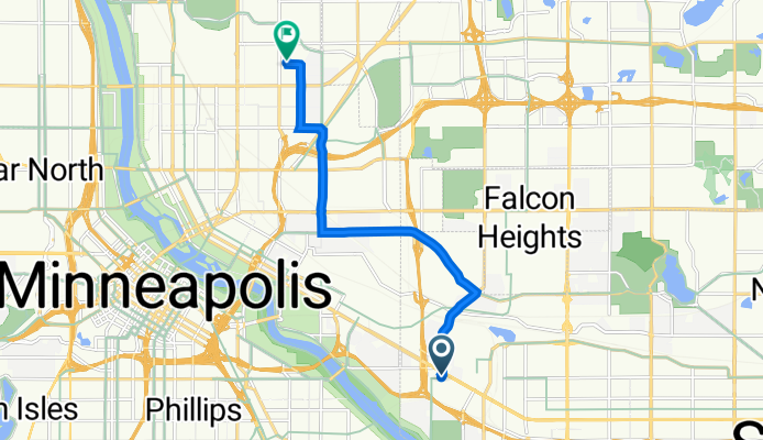 725 Raymond Ave, Saint Paul to 2707 NE Ulysses St, Minneapolis