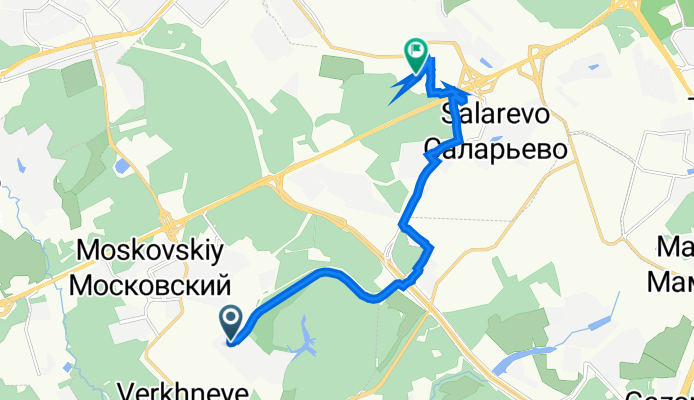 От московская улица 3, Москва до без названия № 17/2Д, Москва