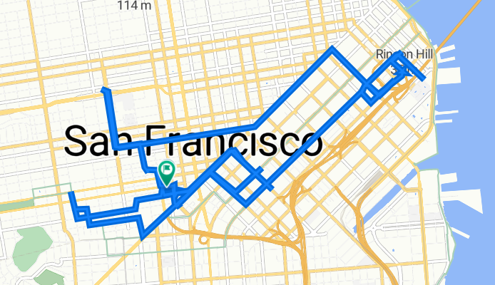 251 Oak St, San Francisco to 249 Oak St, San Francisco