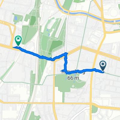 Bergmannstraße 104, Berlin nach Yorckstraße 45, Berlin