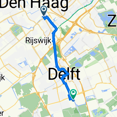 Rijswijkseweg 73B, Den Haag nach Turbineweg 16, Delft
