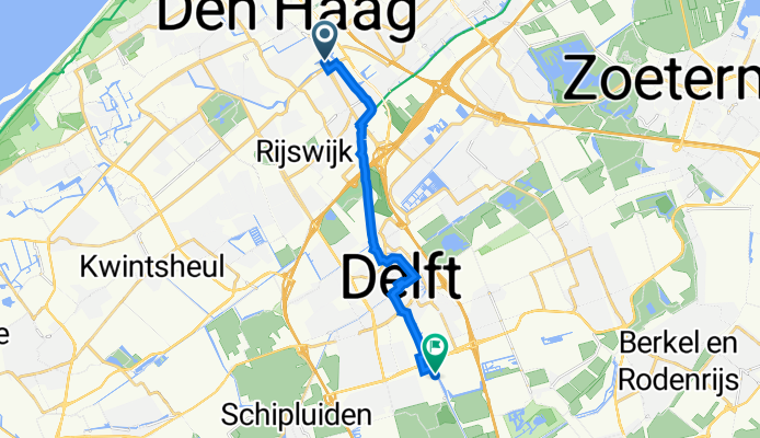 Rijswijkseweg 73B, Den Haag nach Turbineweg 16, Delft
