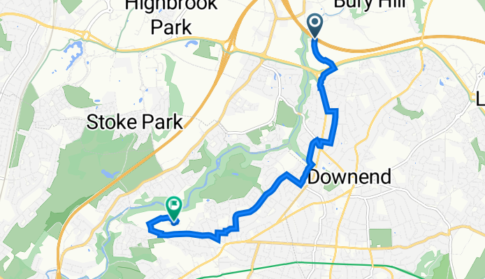 Old Bromley Heath Road, Hambrook, Bristol to 4 Orchard Close, Bristol