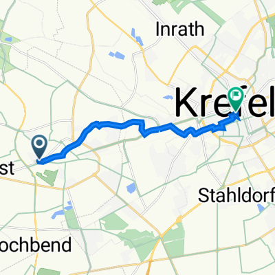 Zur alten Weberei 69, Tönisvorst nach Schwanenmarkt 1–9, Krefeld