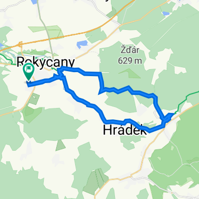 Polní 498, Rokycany to Polní 498, Rokycany