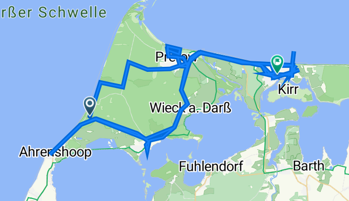 Straße ohne Straßennamen, Born a. Darß nach Hafenstraße 21B, Zingst