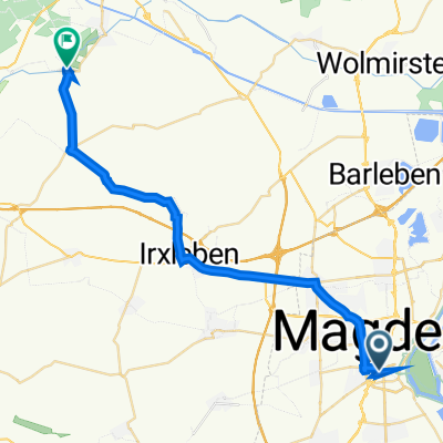 Halberstädter Straße 19, Magdeburg nach Fischerufer 6, Haldensleben